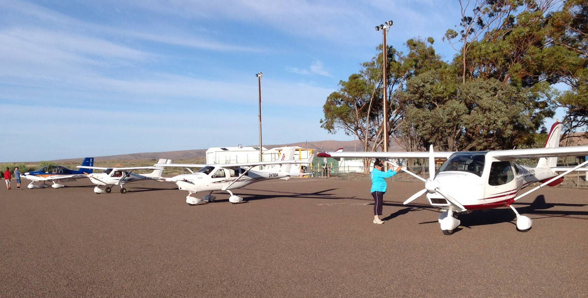 At Leigh Creek, ready to depart for William Creek