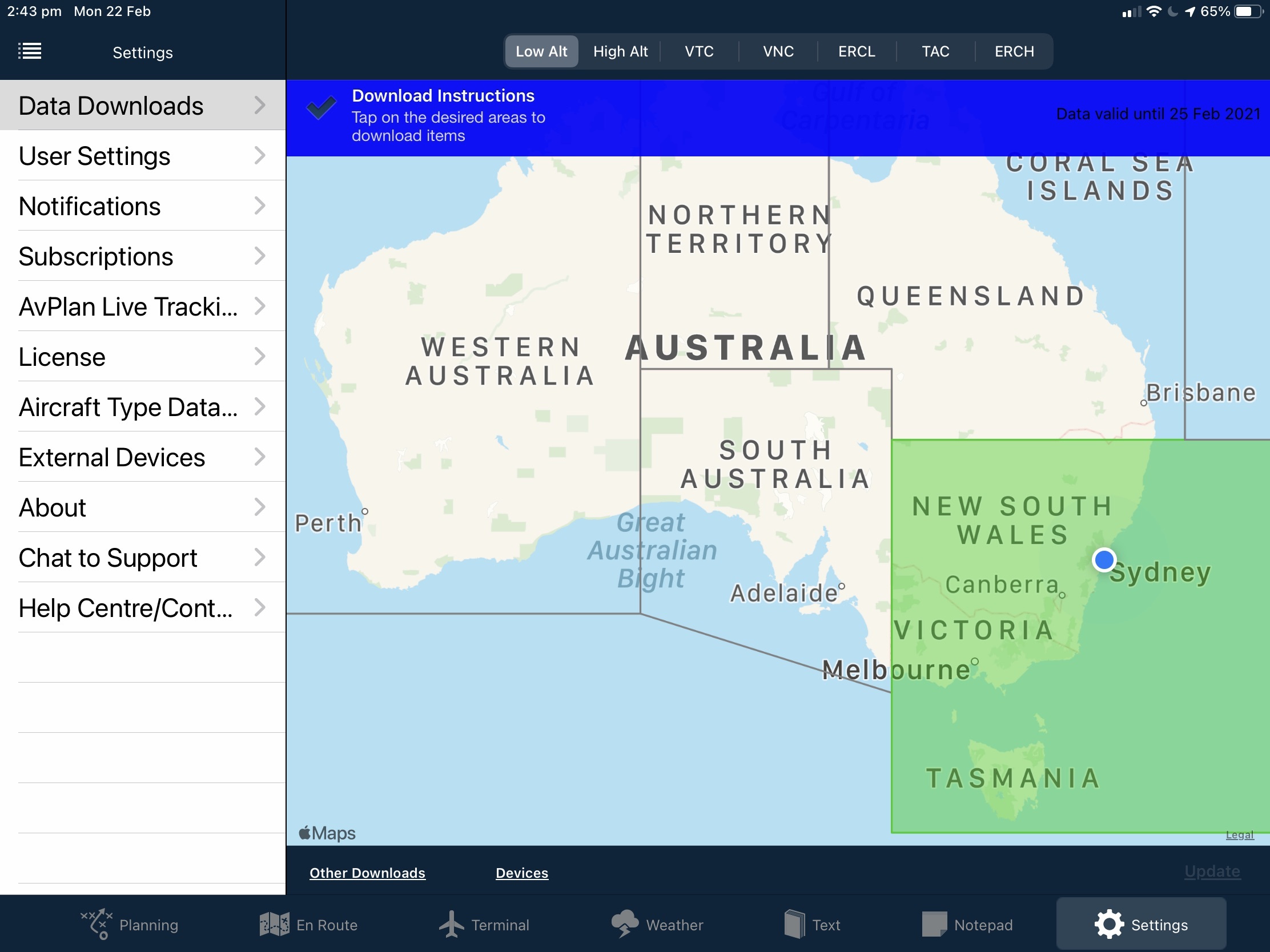 One Tap Data Management